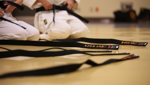En cada dojo (lugar designado para llevar a cabo la práctica y meditación en karate) hay una serie de preceptos escritos, llamado el dojo kun.