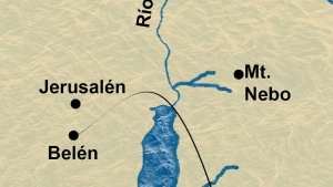 Mapa de Belén y Jerusalén