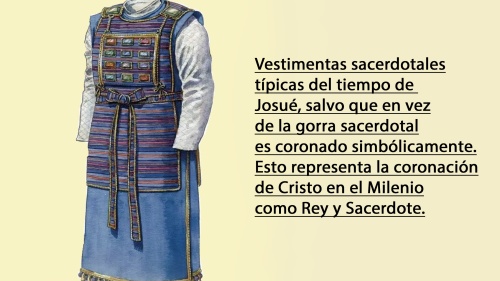 Coronación simbólica del sacerdote Josué