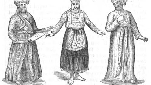 Ejemplo de las indumentarias de los sacerdotes, sumo sacerdotes y levitas