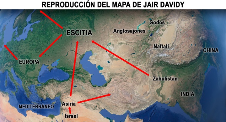 Reproducción del mapa creado por Jair Davidy