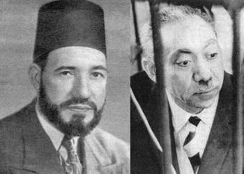 El fundador Hassan al-Banna y su discípulo Sayyid Qutb