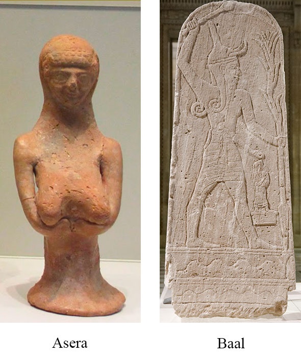 Figura de Asera y relieve de Baal
