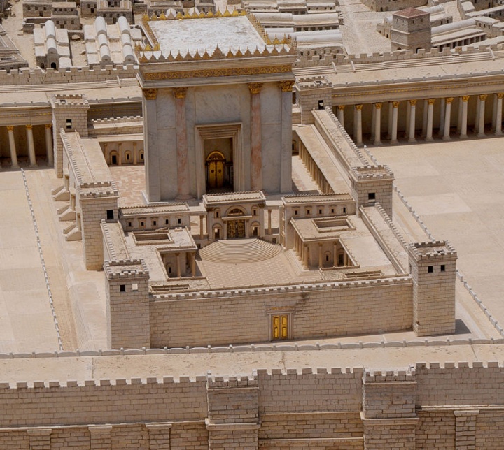 Representación del Templo construido por Salomón