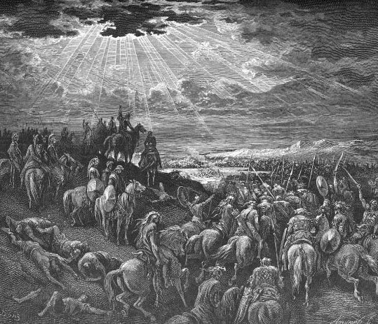 Josué y el pueblo de Israel en la conquista de la Tierra Prometida