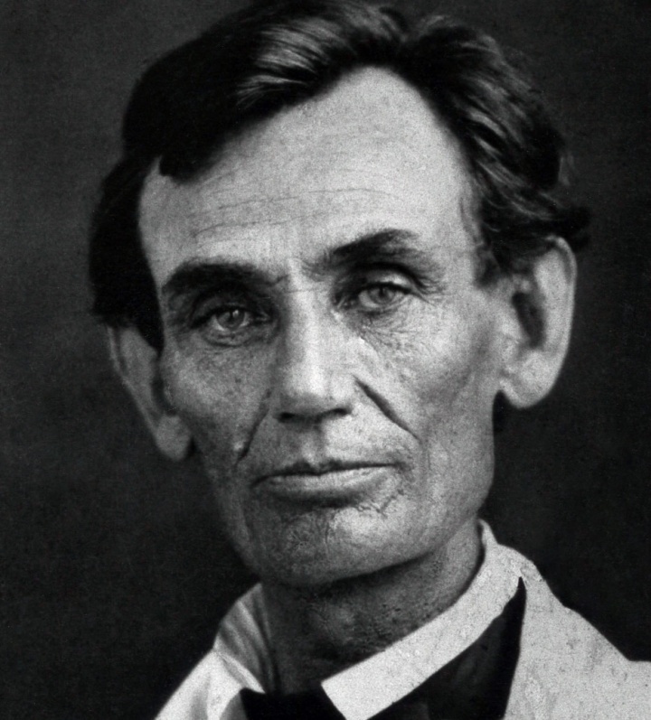 Abraham Lincoln en 1858, cuando dió su discurso “Una casa dividida”.