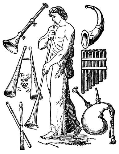 Instrumentos musicales mencionados en la Biblia como la trompeta y la flauta