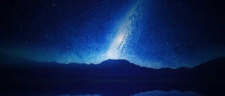landscape view of the stars at night