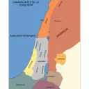 La región de Palestina antes de la conquista.