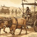 Ilustración de un carro filisteo.