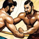 La lucha era un deporte nacional.