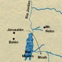 Mapa de Belén y Jerusalén