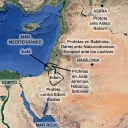 Mapa de los profetas activos por región.