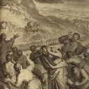 Representación de la manifestación de Dios ante el pueblo de Israel