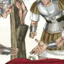 Los soldados echaron suertes por la túnica de Jesús