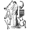 Instrumentos musicales mencionados en la Biblia, como la trompeta y la flauta.