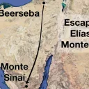 Escape de Elías al monte Sinaí.