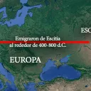 Migraciones desde Escitia hacia las islas británicas.
