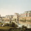 Nínive en su apogeo, al lado del río Tigris.