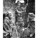 Ilustración de Pablo y Onésimo en prisión.