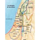 Repartición de las 12 tribus de Israel.