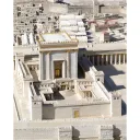 Vista del templo (representación).