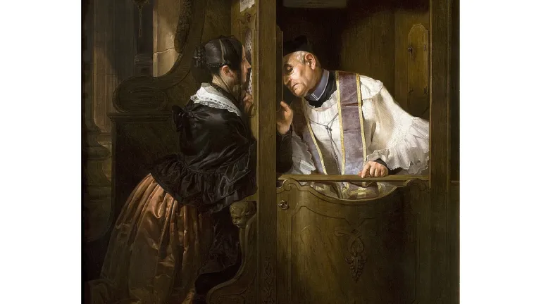 "La confesión entre los mesopotamios se limita a enunciar el pecado cometido… Generalmente, la confesión se hace a un sacerdote, cuya asistencia resulta necesaria por la incapacidad en que se halla el creyente para librarse por sí solo de su pecado".