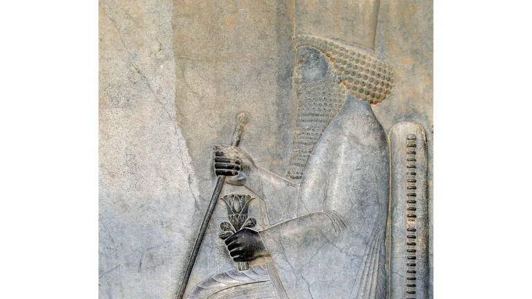 Darío I ("el Grande") con su cetro.