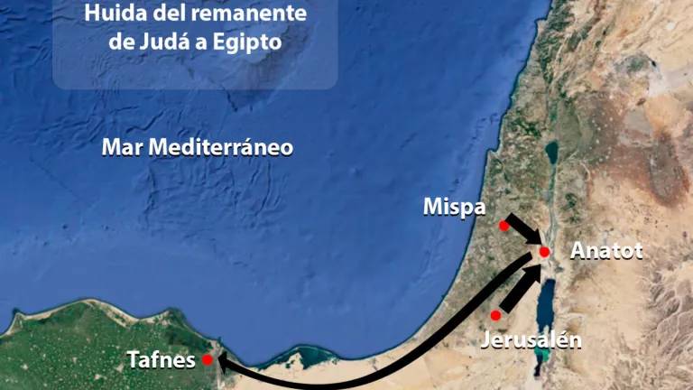 Huida del remanente de Judá a Egipto.