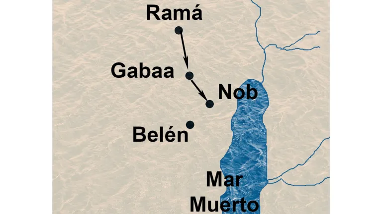 Huida de David a Nob.