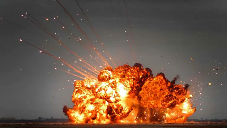 An explosion