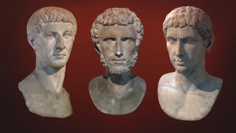 Busts of Roman citizens.