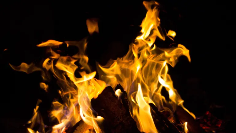 A fire pit.