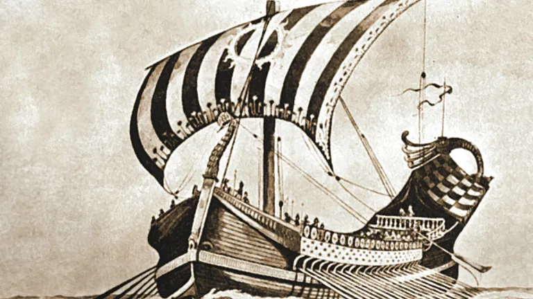 Representación artística de un velero
