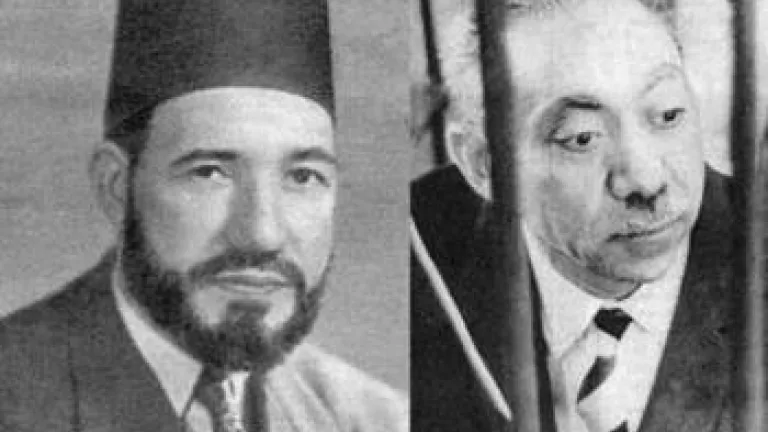 El fundador Hassan al-Banna y su discípulo Sayyid Qutb