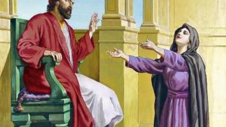 Permanece junto a mí: Parábola de la viuda importuna