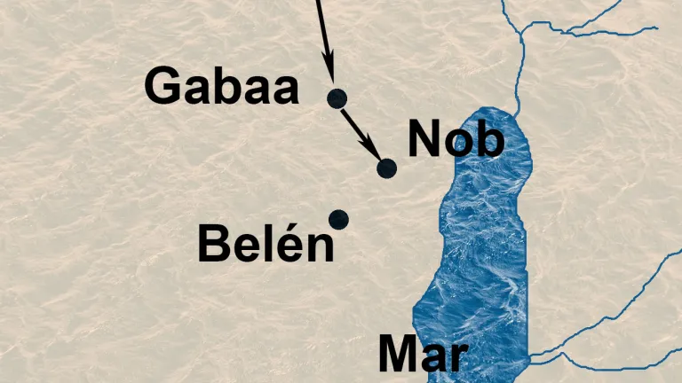 Huida de David a Nob