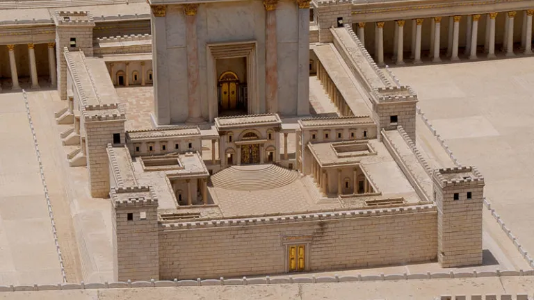 Representación del Templo construido por Salomón