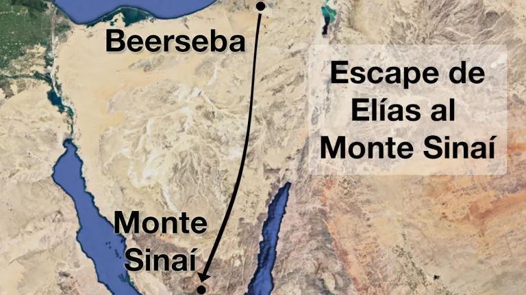 Escape de Elías al monte Sinaí
