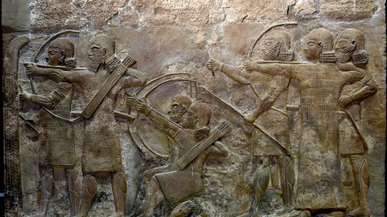 Grabado asirio que representa a su ejército. Usaron tropas similares para conquistar a Samaria en 721 a.C.