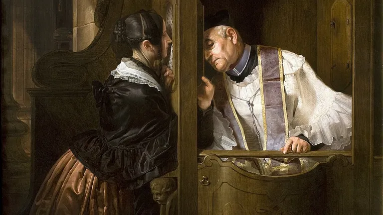 "La confesión entre los mesopotamios se limita a enunciar el pecado cometido… Generalmente la confesión se hace a un sacerdote, cuya asistencia resulta necesaria por la incapacidad en que se halla el creyente para librarse por sí solo de su pecado"