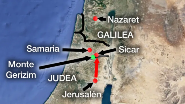 Viaje de Jesus a Samaria