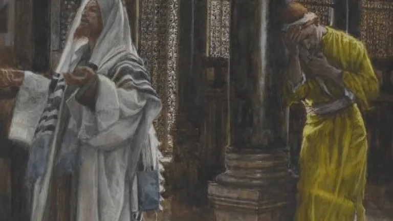 El fariseo hacía internamente esta oración: “Oh, Dios, te doy gracias de que no soy como el resto de los hombres” (Lc 18:11). Jesús condenaba con frecuencia la ostentosa devoción de los fariseos.