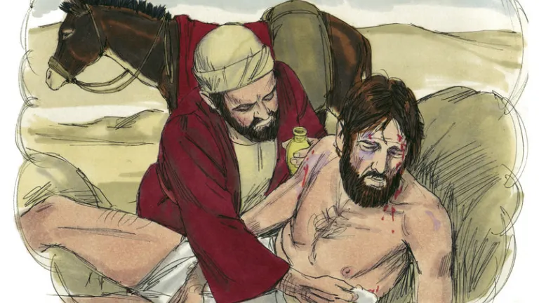 El samaritano actuó conforme a los mandamientos de Dios