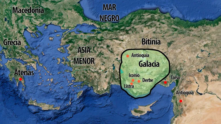 Probable zona de los gálatas