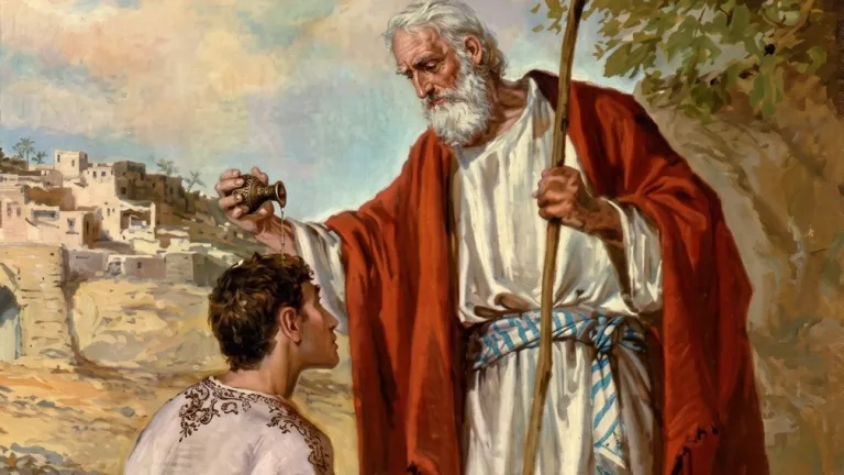 Samuel unge a Saúl como rey.