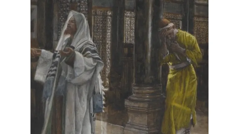 El fariseo hacía internamente esta oración: “Oh, Dios, te doy gracias de que no soy como el resto de los hombres” (Lc 18:11). Jesús condenaba con frecuencia la ostentosa devoción de los fariseos.