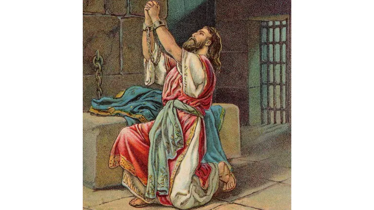 Manasés se arrepiente y le ruega a Dios por el perdón.