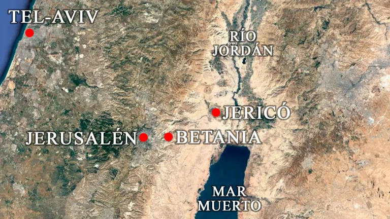 Lugares importantes en Juan 11 y 12.