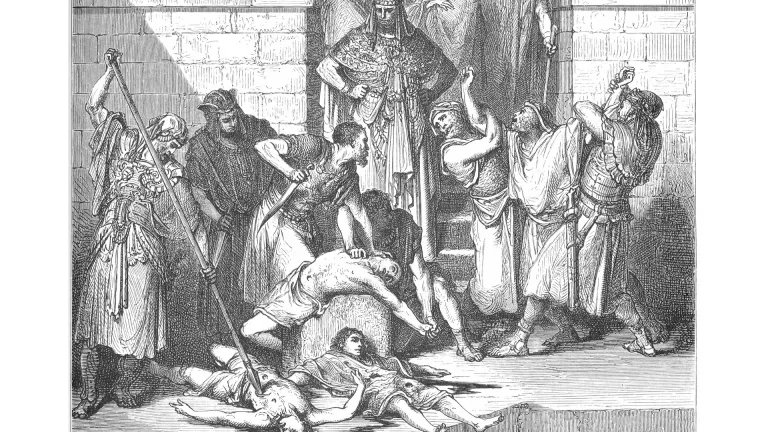 "A Sedequías le sacaron los ojos” (2 Re 25:7)... era una ley asirio-babilónica para los traidores.